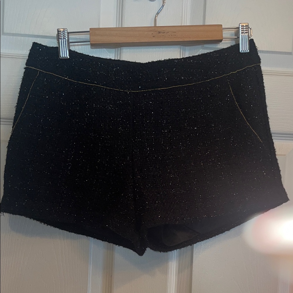 Monteau Elegant Black High Waist Shorts